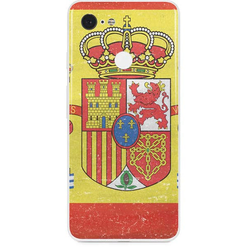 Spain Flag Distressed Google Pixel 3 Skin
